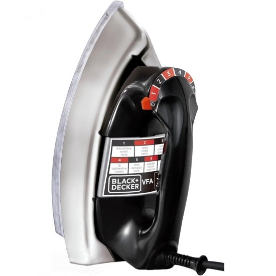 Ferro A Seco Cromado Black+Decker 127v Com Base De Alumínio